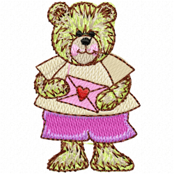 Teddy Embroidery Design 1